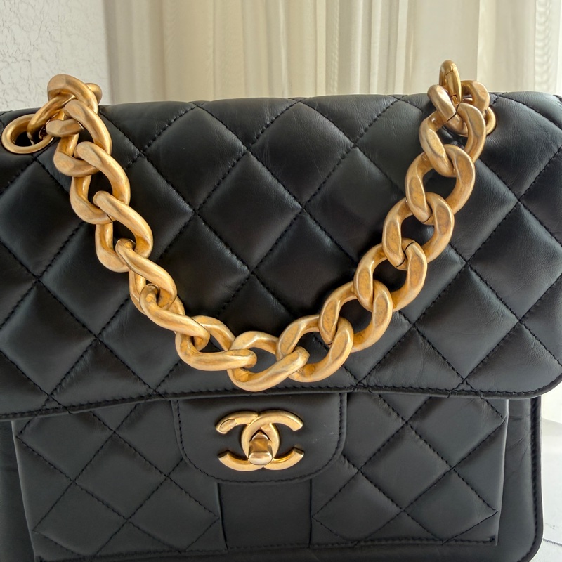 Chanel 23S牛皮後背包 超級無敵好看👀-2