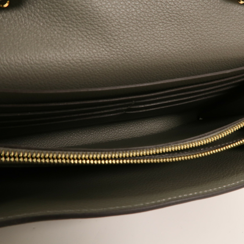 HERMES Evercolor皮革Constance To Go肩背袋Gris Meyer-4