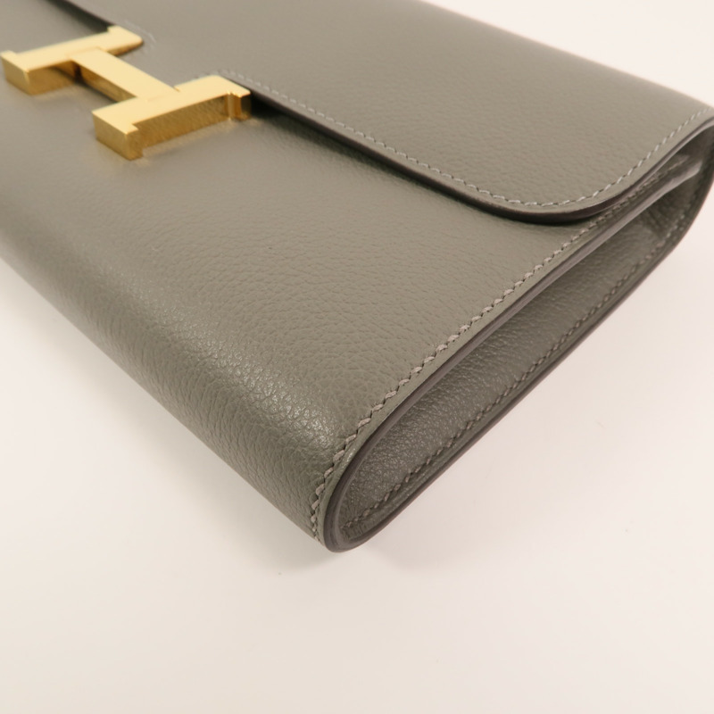 HERMES Evercolor皮革Constance To Go肩背袋Gris Meyer-10