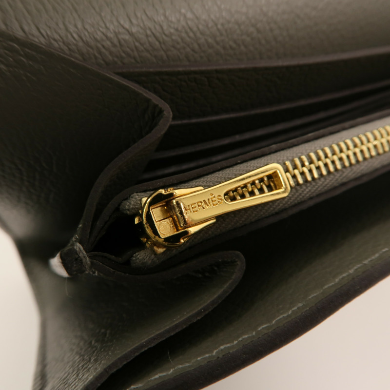 HERMES Evercolor皮革Constance To Go肩背袋Gris Meyer-15