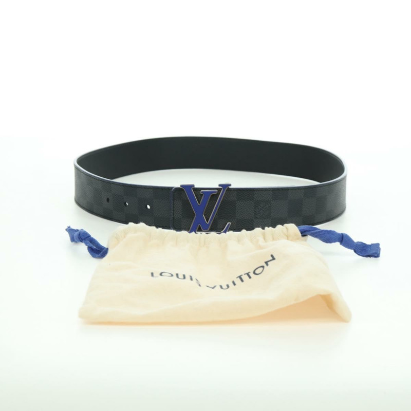 【日本直送】路易威登 Damier Graphite Ceinture LV 印有姓名首字母 40.2 吋正品 LNZ847M-11