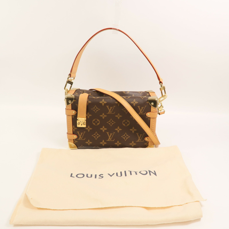 LOUIS VUITTON Monogram Side Trunk手挽肩背兩用袋-8