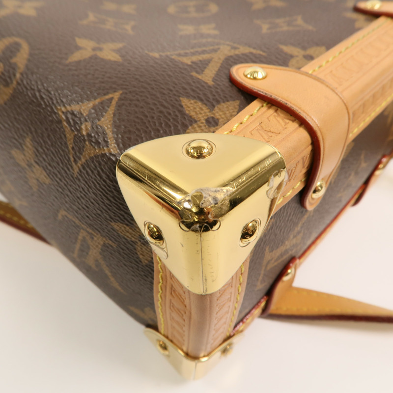 LOUIS VUITTON Monogram Side Trunk手挽肩背兩用袋-11