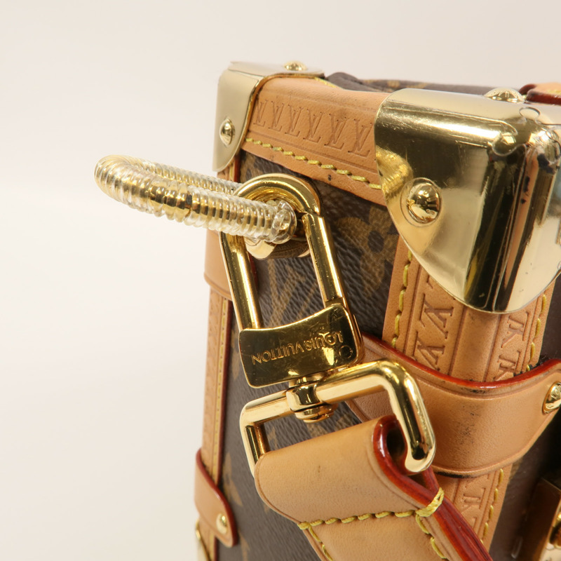LOUIS VUITTON Monogram Side Trunk手挽肩背兩用袋-14