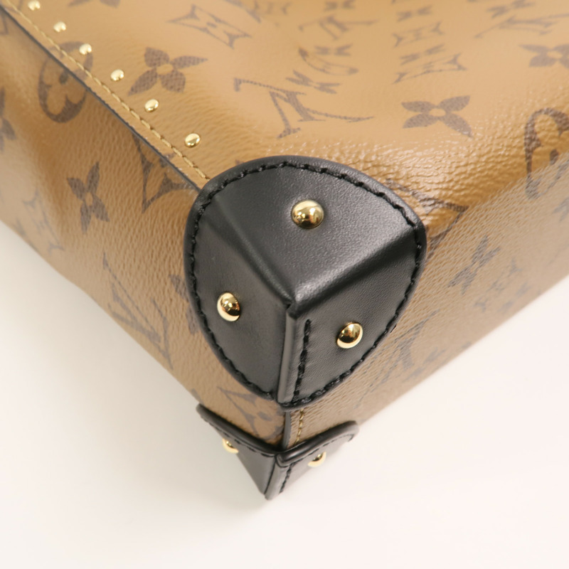 LOUIS VUITTON Monogram Reverse Noe Trunk PM手挽肩背兩用袋-9