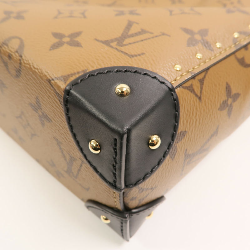 LOUIS VUITTON Monogram Reverse Noe Trunk PM手挽肩背兩用袋-10