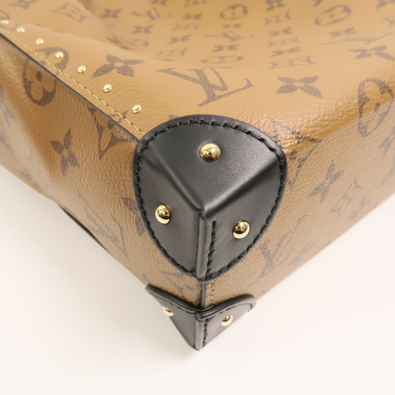 LOUIS VUITTON Monogram Reverse Noe Trunk PM手挽肩背兩用袋-11
