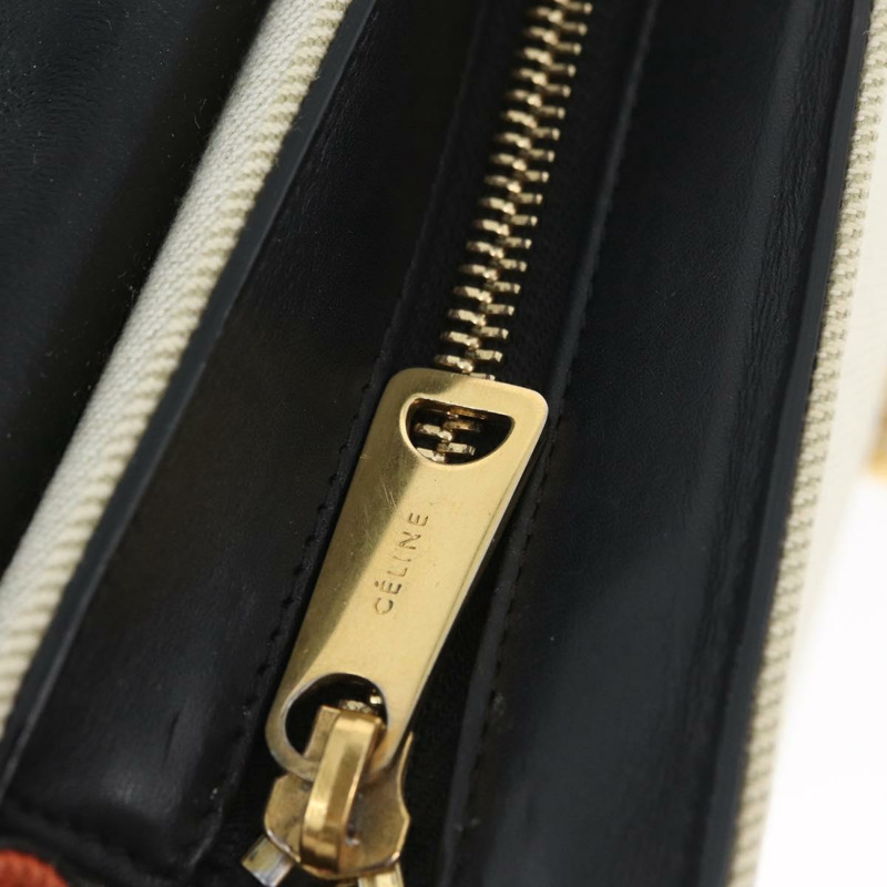 【日本直送】CELINE Trapeze 手提包 皮革 2way Multicolor Gold Auth gh1957A-9