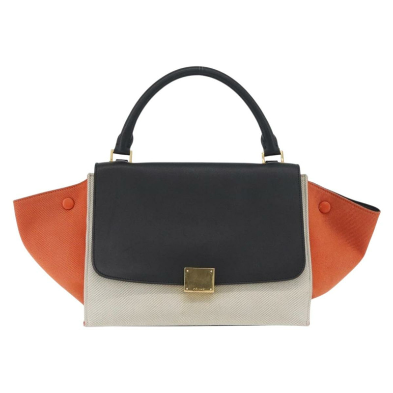 【日本直送】CELINE Trapeze 手提包 皮革 2way Multicolor Gold Auth gh1957A-12