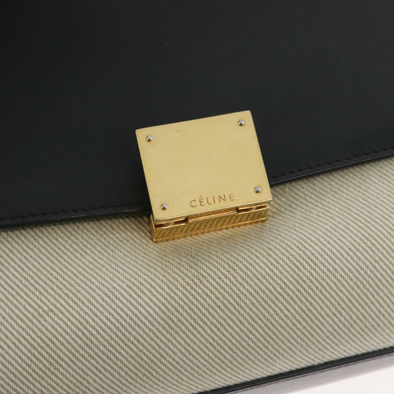 【日本直送】CELINE Trapeze 手提包 皮革 2way Multicolor Gold Auth gh1957A-20