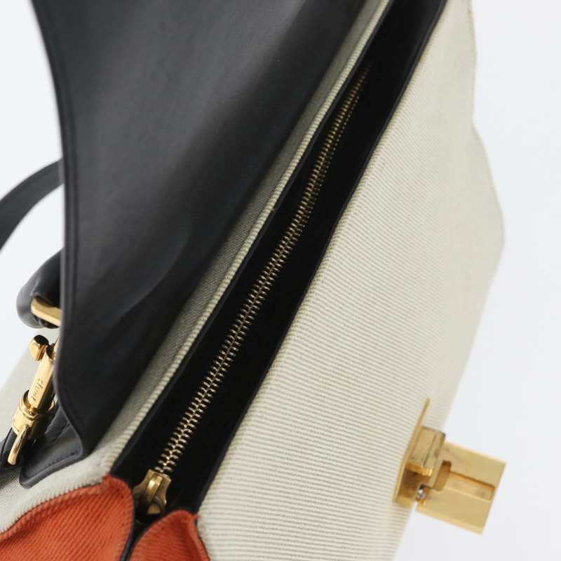 【日本直送】CELINE Trapeze 手提包 皮革 2way Multicolor Gold Auth gh1957A-22