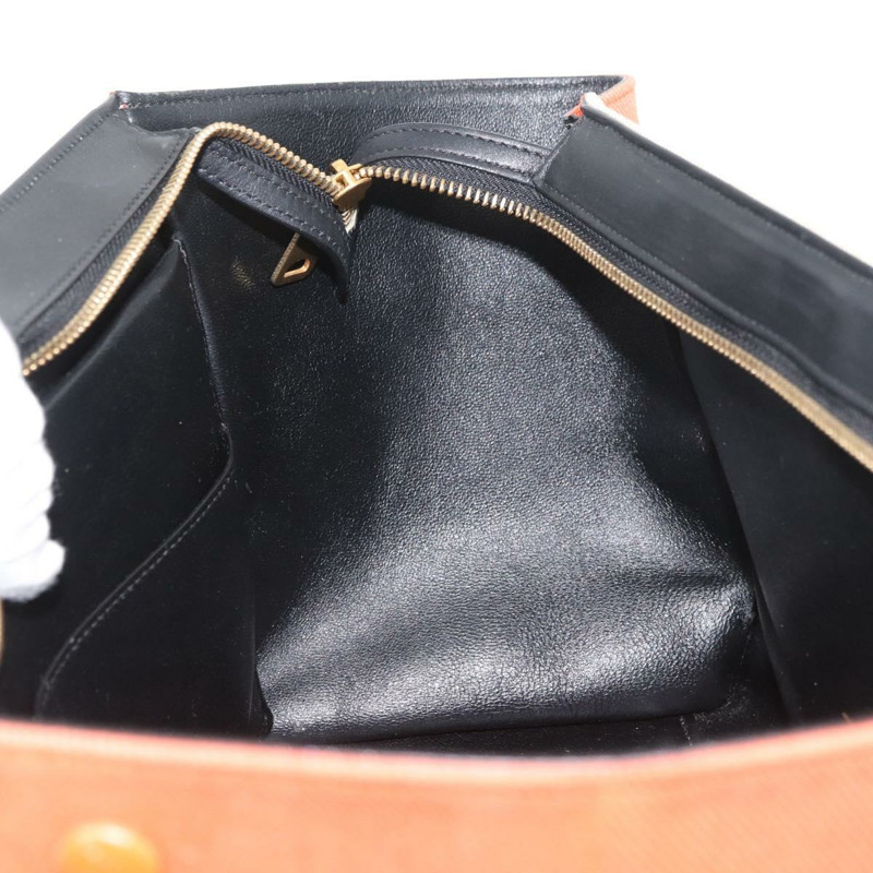 【日本直送】CELINE Trapeze 手提包 皮革 2way Multicolor Gold Auth gh1957A-24