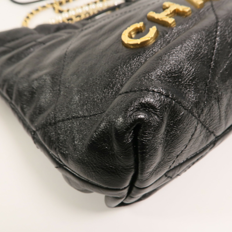 CHANEL 牛皮皮革Chanel 22 Mini With Pearl金扣手挽肩背兩用袋-12