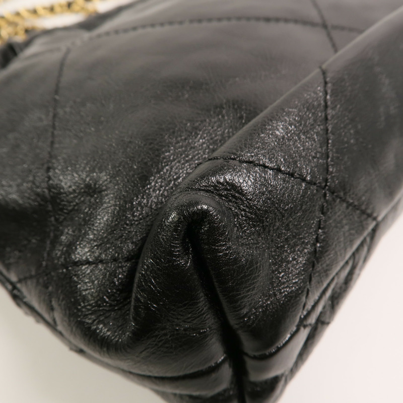 CHANEL 牛皮皮革Chanel 22 Mini With Pearl金扣手挽肩背兩用袋-14