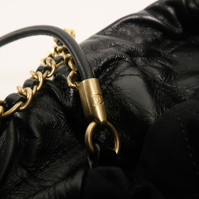 CHANEL 牛皮皮革Chanel 22 Mini With Pearl金扣手挽肩背兩用袋-16