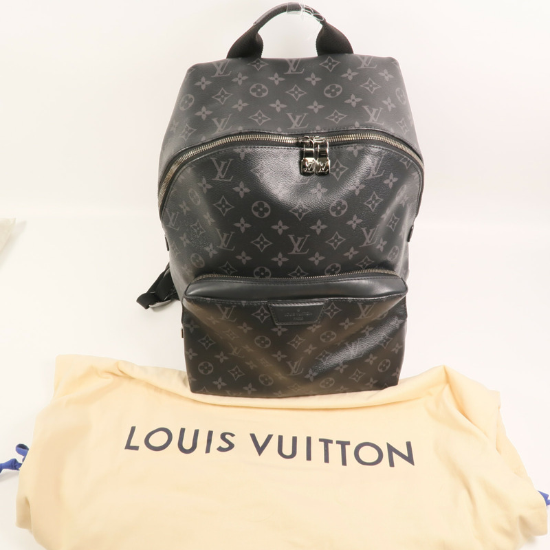 LOUIS VUITTON Monogram Eclipse Discovery PM背包-9