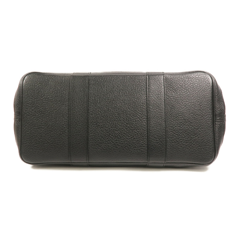 HERMES 帆布/Negonda皮革Garden Party PM手挽袋Noir-3
