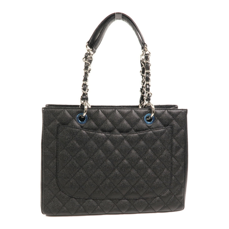 CHANEL 牛皮皮革GST Grand Shopping Tote Bag鏈帶肩背袋-1