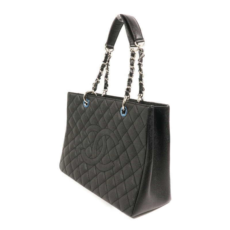 CHANEL 牛皮皮革GST Grand Shopping Tote Bag鏈帶肩背袋-2