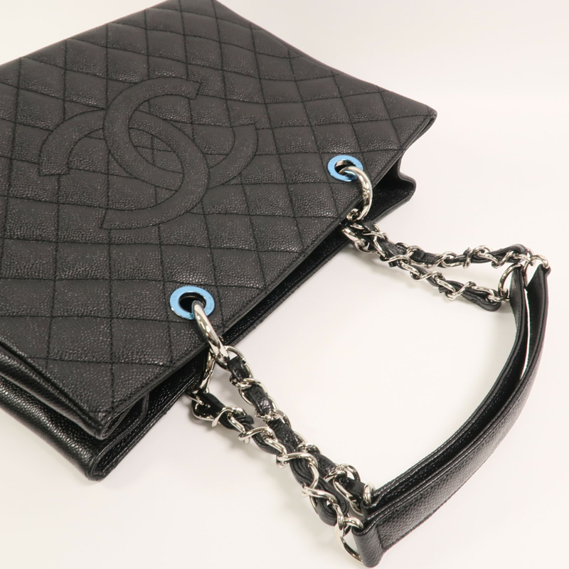 CHANEL 牛皮皮革GST Grand Shopping Tote Bag鏈帶肩背袋-7