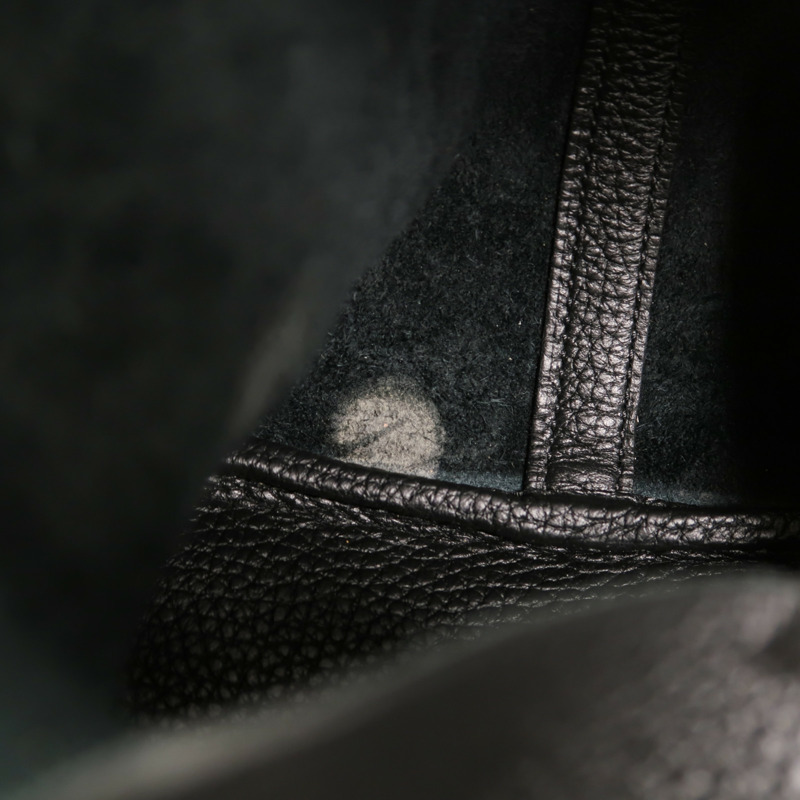 HERMES Clemence皮革Picotin MM手挽袋Noir-15