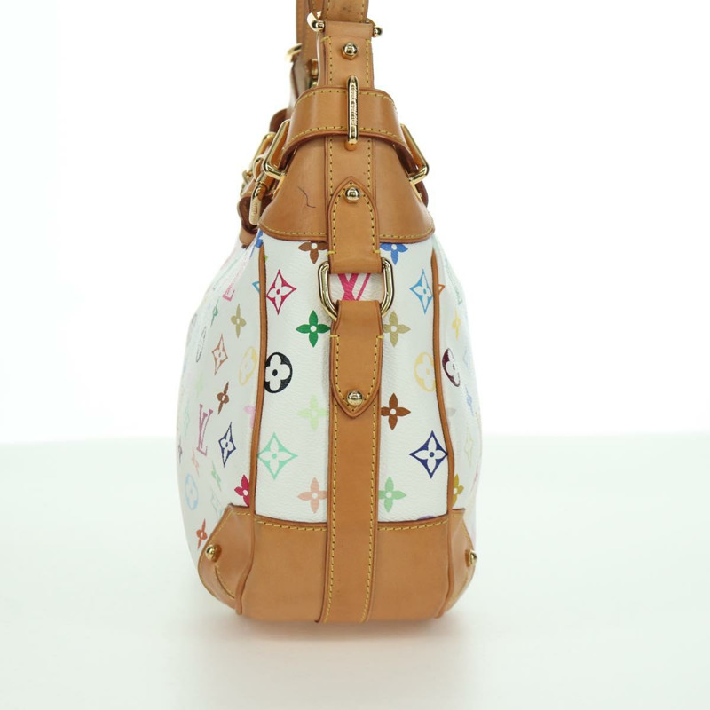 【日本直送】路易威登 Monogram Multicolor Greta 手提包 白色 M40195 LV 正品 BA11354V-2
