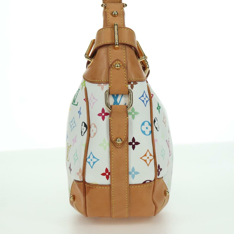 【日本直送】路易威登 Monogram Multicolor Greta 手提包 白色 M40195 LV 正品 BA11354V-3