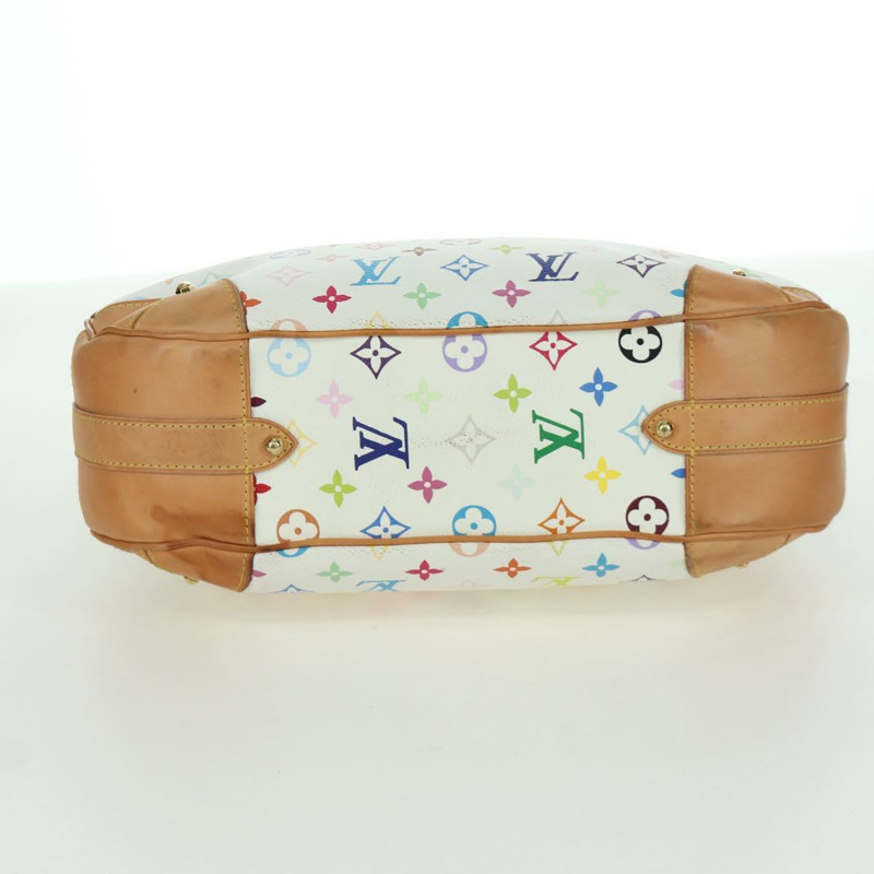 【日本直送】路易威登 Monogram Multicolor Greta 手提包 白色 M40195 LV 正品 BA11354V-4
