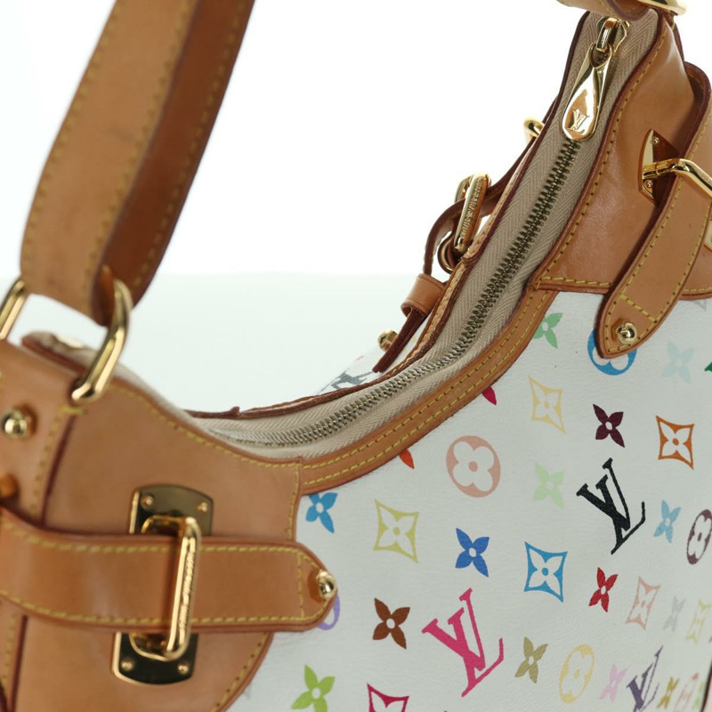 【日本直送】路易威登 Monogram Multicolor Greta 手提包 白色 M40195 LV 正品 BA11354V-6
