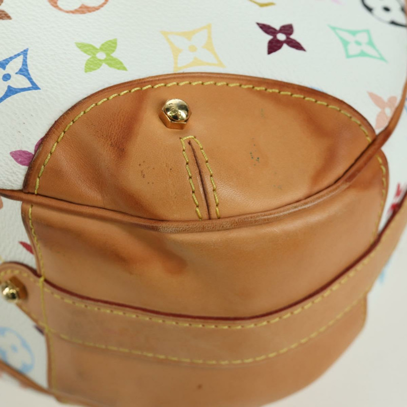【日本直送】路易威登 Monogram Multicolor Greta 手提包 白色 M40195 LV 正品 BA11354V-9