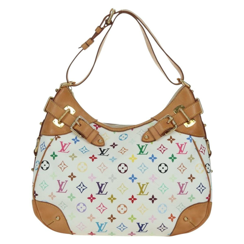 【日本直送】路易威登 Monogram Multicolor Greta 手提包 白色 M40195 LV 正品 BA11354V-12