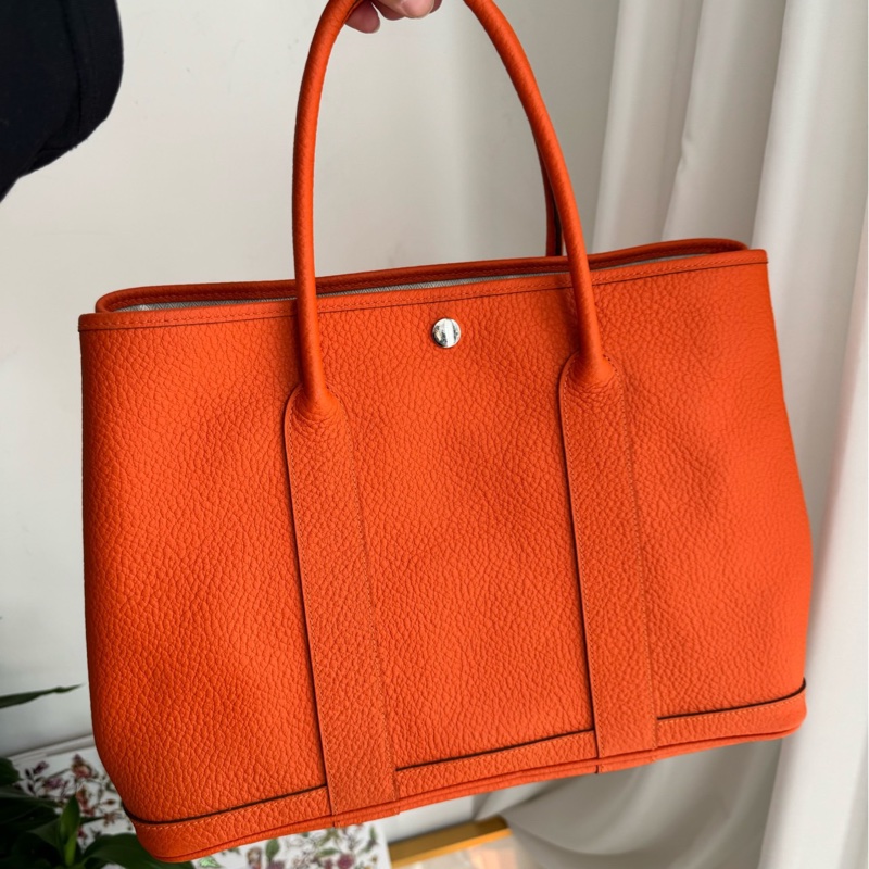 Hermes garden party 愛馬仕橙 花園36 R刻 無配件-0
