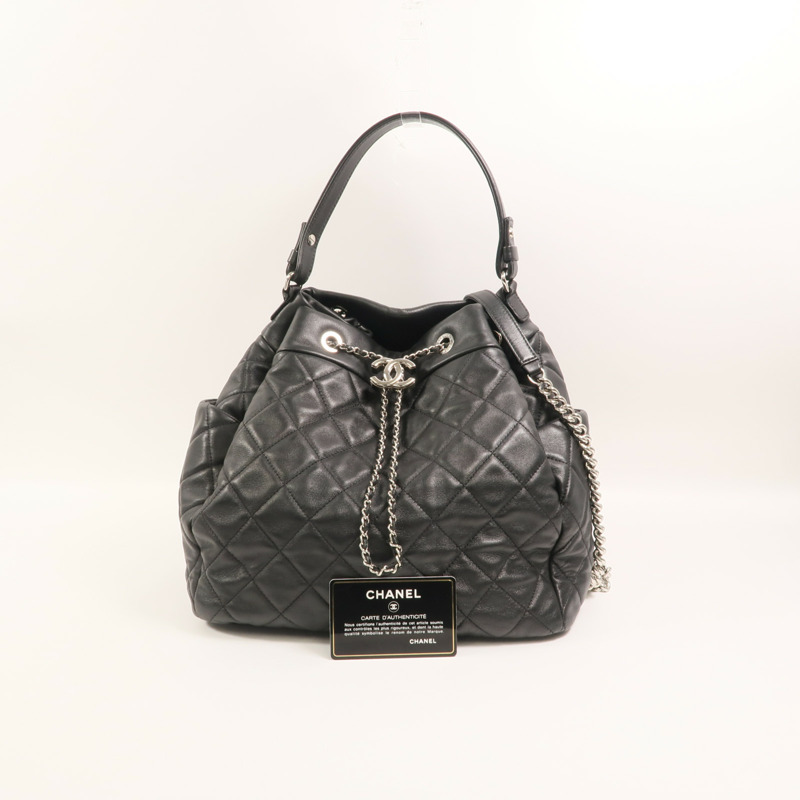 CHANEL 羊皮皮革Chain Shoulder Bag鏈帶肩背袋-10