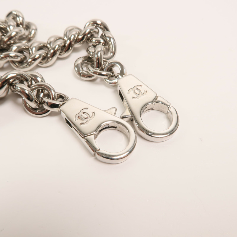 CHANEL 羊皮皮革Chain Shoulder Bag鏈帶肩背袋-17