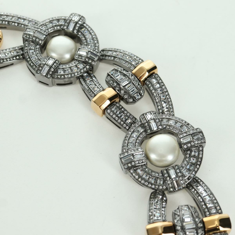 【日本直送】路易威登 Collier LV Windsor 金屬銀色手鍊 MP2199 LV Auth LNZ615SM-4