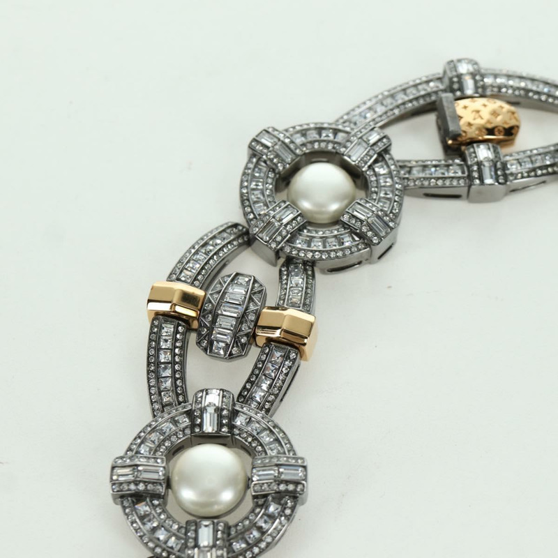 【日本直送】路易威登 Collier LV Windsor 金屬銀色手鍊 MP2199 LV Auth LNZ615SM-5