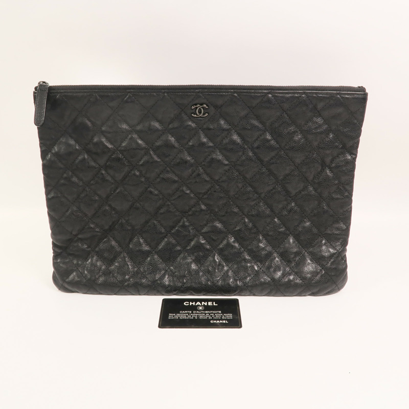 CHANEL 牛皮皮革Clutch手拿包-10