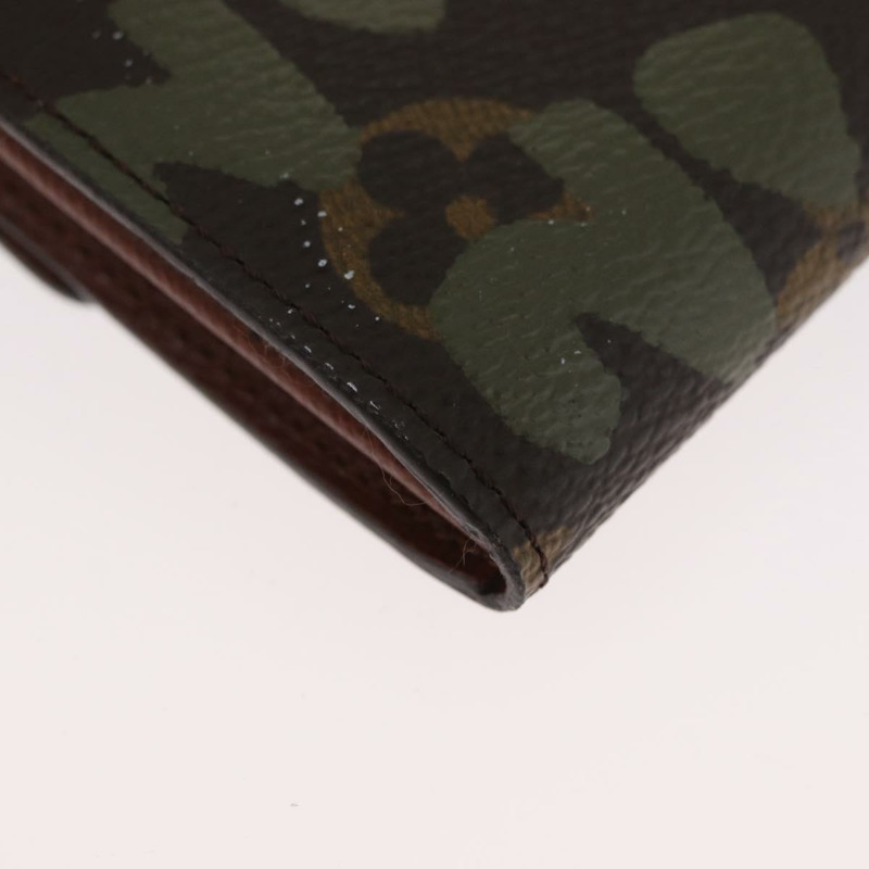 【日本直送】路易威登 Graffiti Porte Monnaie 信用錢包 卡其色 M92188 正品 BSZ567V-14