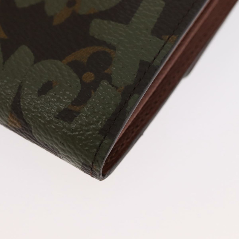 【日本直送】路易威登 Graffiti Porte Monnaie 信用錢包 卡其色 M92188 正品 BSZ567V-15