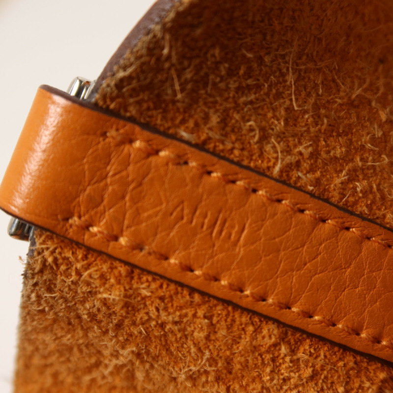 HERMES Clemence皮革Picotin PM手挽袋Orange-6