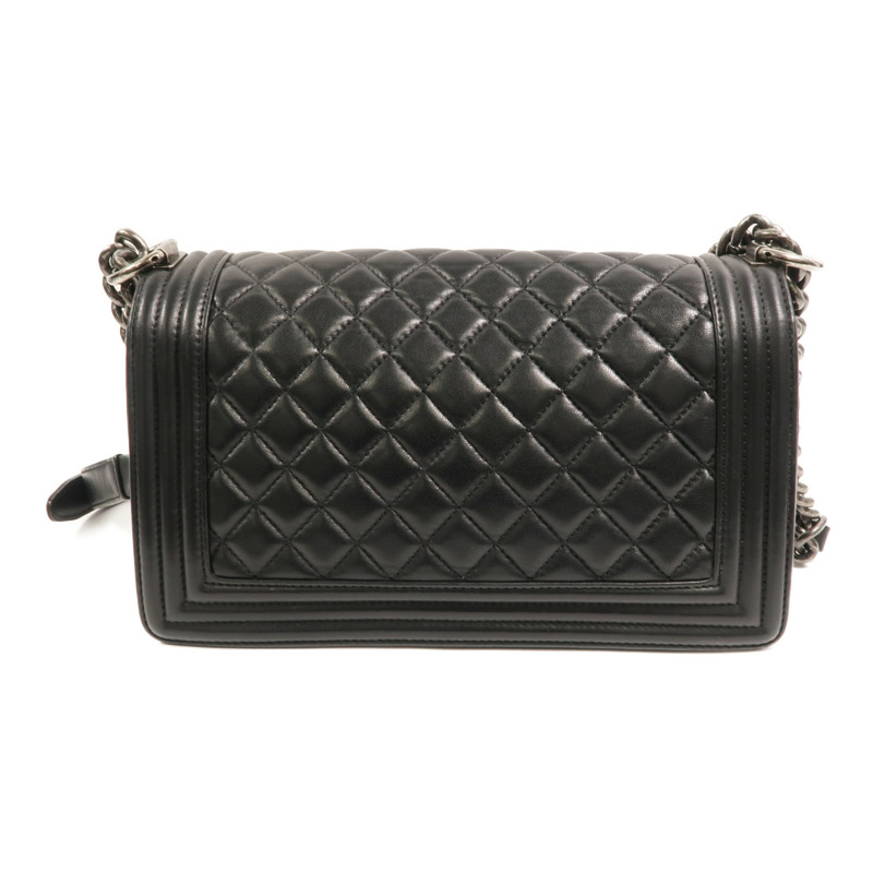 CHANEL 羊皮皮革Boy 25鏈帶肩背袋-1