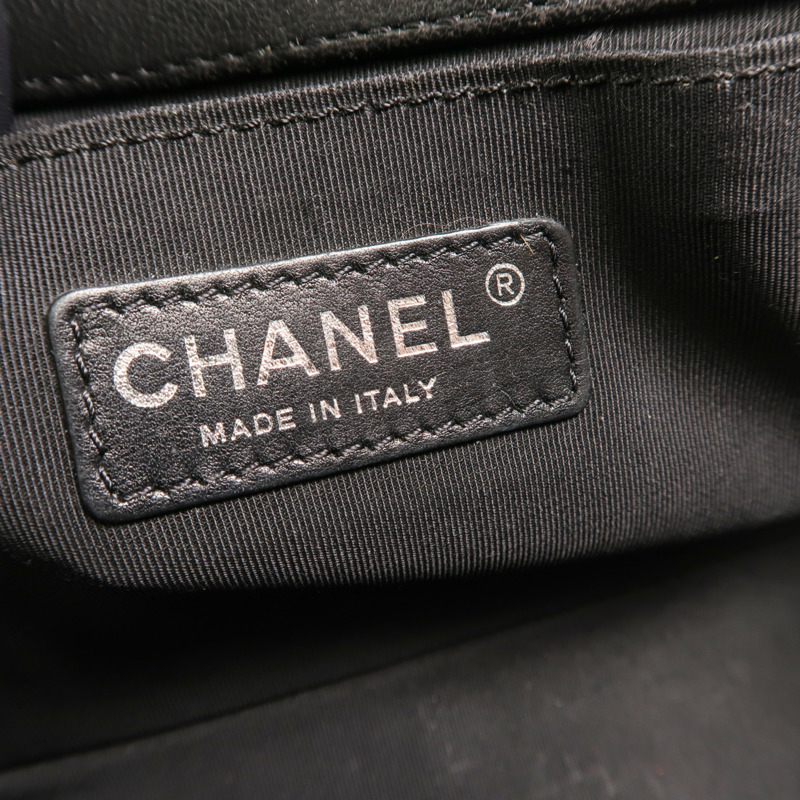 CHANEL 羊皮皮革Boy 25鏈帶肩背袋-5