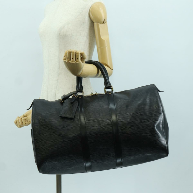 【日本直送】路易威登 Epi Keepall 45 波士頓包 黑色 M42972 LV Auth AMZ311A-20