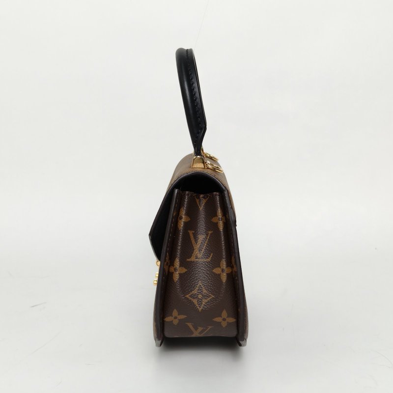 LOUIS VUITTON Tilsitt扇形扇子包拼色PVC金扣晶片老花肩背包-3