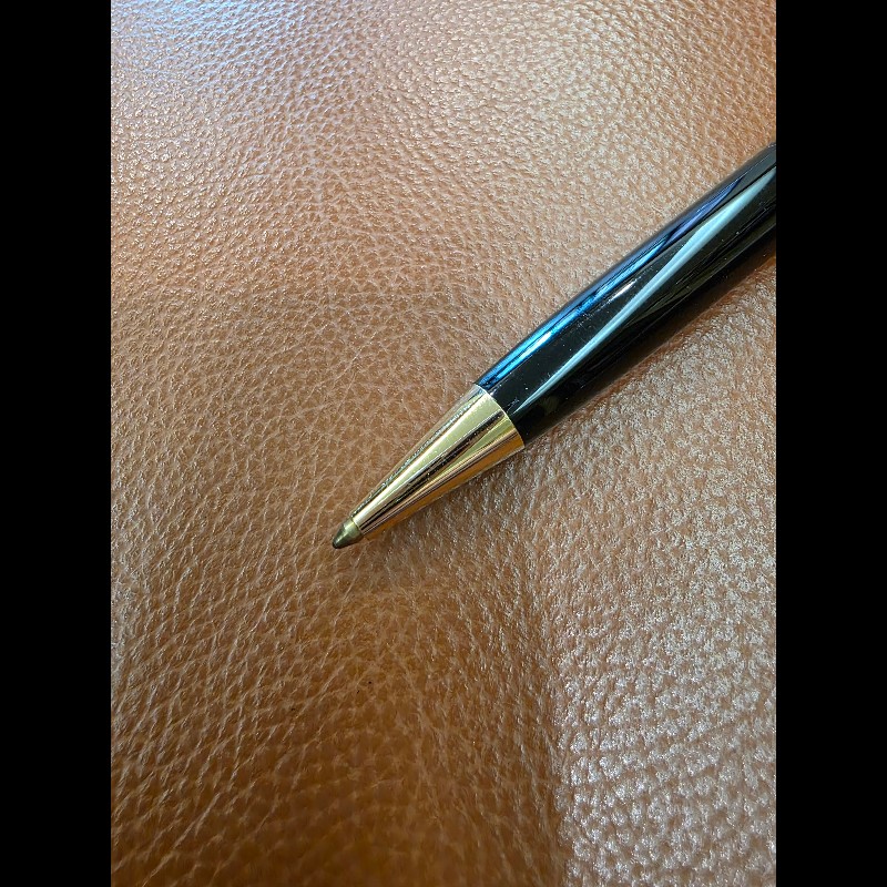真品 MONTBLANC 萬寶龍 Meisterstück 大師傑作（大班）鍍黃金經典原子筆-10