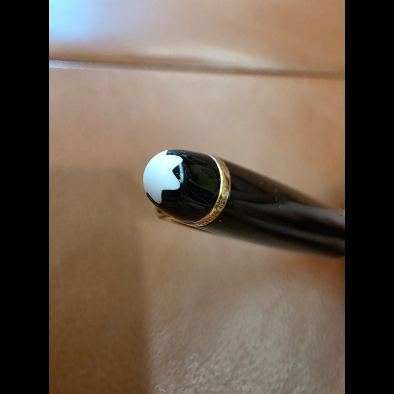 真品 MONTBLANC 萬寶龍 Meisterstück 大師傑作（大班）鍍黃金經典原子筆-13