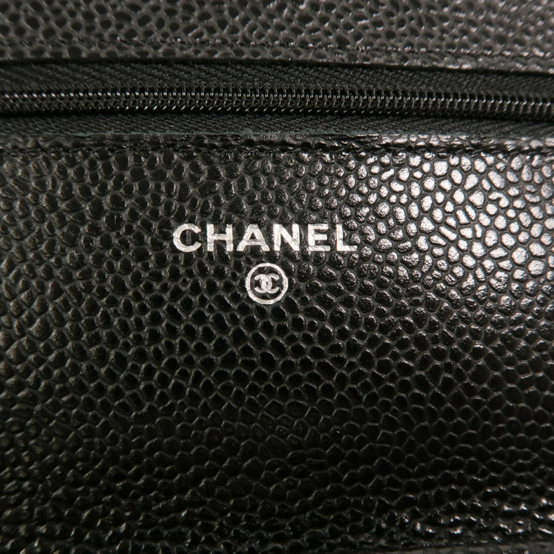 CHANEL 牛皮皮革WOC Wallet On Chain鏈帶肩背袋-5