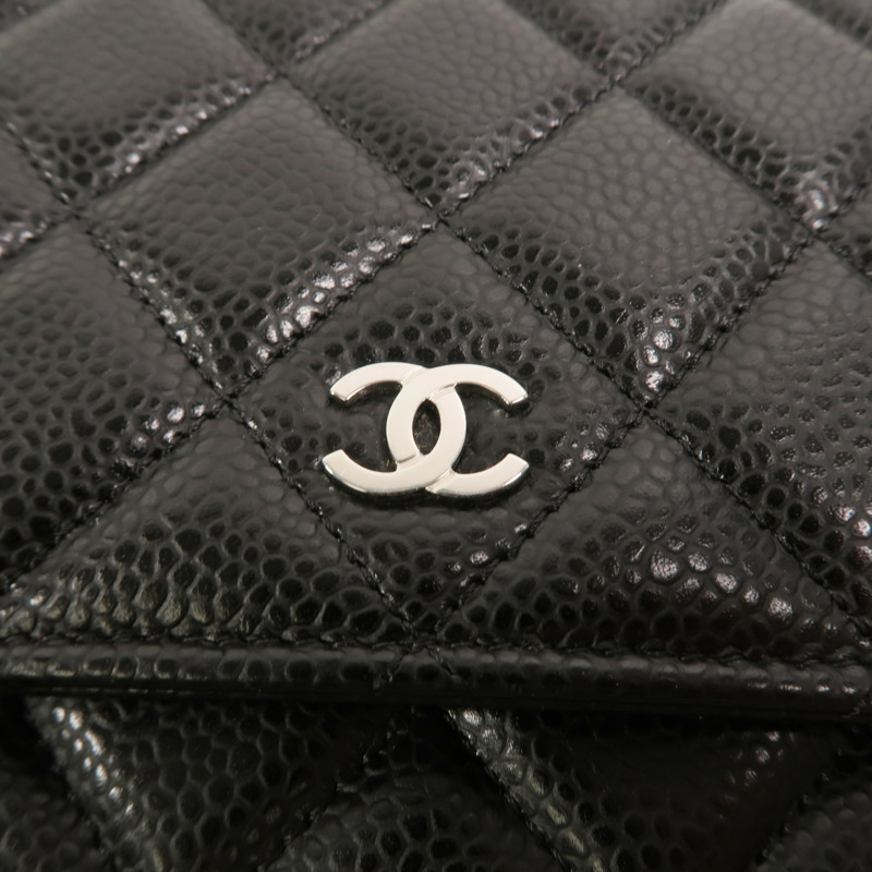 CHANEL 牛皮皮革WOC Wallet On Chain鏈帶肩背袋-9
