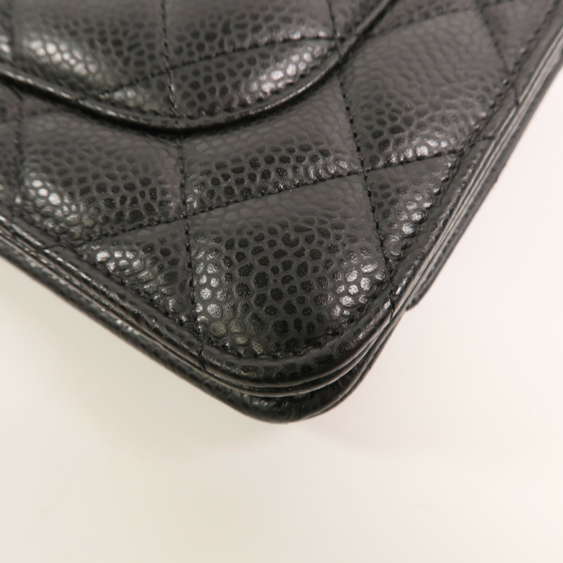 CHANEL 牛皮皮革WOC Wallet On Chain鏈帶肩背袋-13