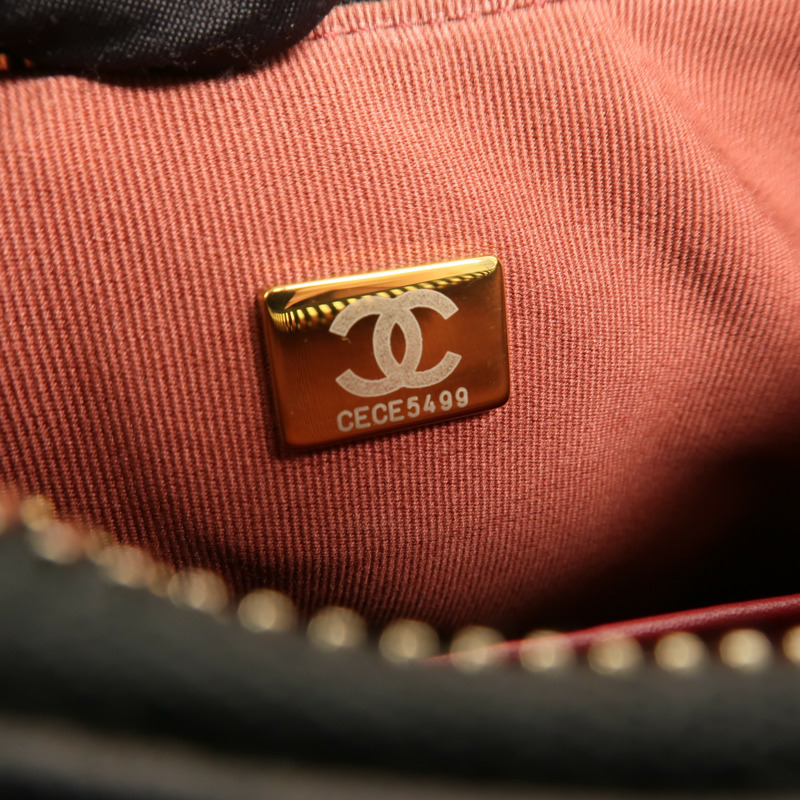 CHANEL 羊皮皮革Hobo鏈帶肩背袋-6